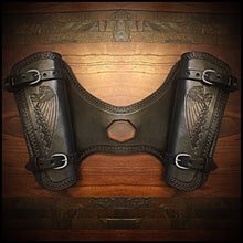 Load image into Gallery viewer, Heat Shield with 2 pouches for Indian Scout Motorcycle - Custom Art, Black