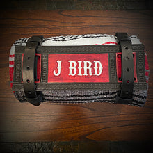 Load image into Gallery viewer, Bedroll for Motorcycles - Your Name Custom Art, Black &amp; Red