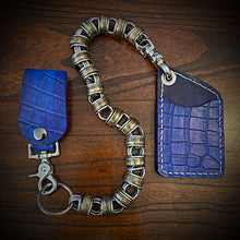Load image into Gallery viewer, Two Pocket Wallet, Embossed Alligator, (ships now) Clearance Sale