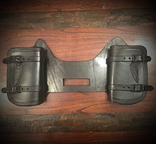 Load image into Gallery viewer, Heat Shield - Black Skull Warbonnet, Black, Double Pouch, Fits Indian  Chief, Chieftain, Springfield, Vintage and Roadmaster