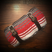 Load image into Gallery viewer, Bedroll for Motorcycles - Just the Straps With or Without a Blanket, Black