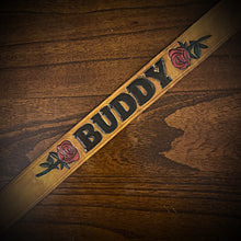 Load image into Gallery viewer, Dog Collar with Custom Art - Indian Tan