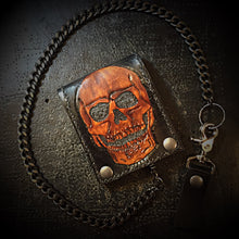 Load image into Gallery viewer, Billfold Skull Black