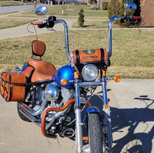 Load image into Gallery viewer, Throw Over Saddlebags - Custom Art, Tan