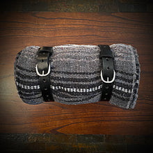Load image into Gallery viewer, Bedroll for Motorcycles - Just the Straps With or Without a Blanket, Black