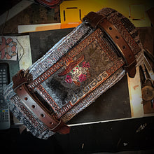 Load image into Gallery viewer, Bedroll for Motorcycles - Custom Art, Brown