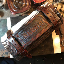 Load image into Gallery viewer, Bedroll for Motorcycles - Custom Art, Brown