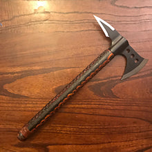 Load image into Gallery viewer, Viking Style Axe - Leather Wrapped, Infinity Braid