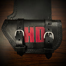 Load image into Gallery viewer, Heat shield for Harley Davidson, Two Pouches - Custom Art, Black