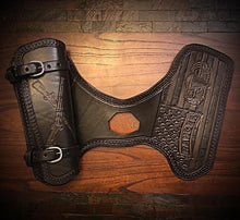 Load image into Gallery viewer, Heat Shield, with Pouch, for Indian Scout motorcycle - Custom Art, Black