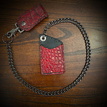 Load image into Gallery viewer, Two Pocket Wallet, Genuine Alligator, (ships now) Clearance Sale