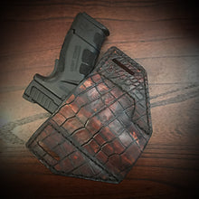 Load image into Gallery viewer, Holster With Alligator Print, Brown (ships now)  Clearance Sale