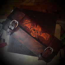 Load image into Gallery viewer, Tool bag for Motorcycle - Winged Skull, Brown