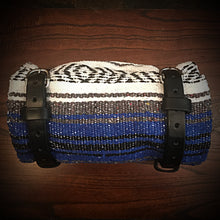 Load image into Gallery viewer, Bedroll for Motorcycles - Just the Straps With or Without a Blanket, Black