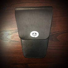 Load image into Gallery viewer, Parcel Bag- Fits Triumph motorcycles with Parcel Rack, Custom Art, Black