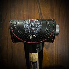 Load image into Gallery viewer, Ball Peen Hammer Carrier for Motorcycles, Native American Skull
