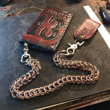 Load image into Gallery viewer, Chainmail Chain - Box Weave - Copper &amp; Steel