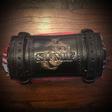 Load image into Gallery viewer, Bedroll for Motorcycles - Generation 2 Custom Art, Black