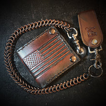 Load image into Gallery viewer, Billfold Old Glory Brown