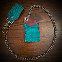 Load image into Gallery viewer, Two Pocket Wallet, Genuine Alligator, (ships now) Clearance Sale