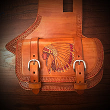 Load image into Gallery viewer, Heat Shield - Custom Art, with Pouch, Fits Indian Chief, Chieftain, Springfield, and Roadmaster