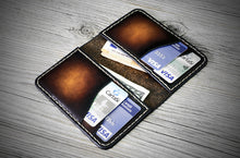Load image into Gallery viewer, Minimalist Wallet, Tan &amp; Black