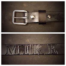 Load image into Gallery viewer, The last belt you will ever own, with custom art - Black
