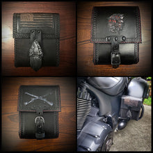 Load image into Gallery viewer, Rear Crash Bar Bag - Custom Art, Black