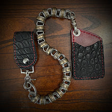 Load image into Gallery viewer, Two Pocket Wallet, Genuine Alligator, (ships now) Clearance Sale