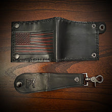 Load image into Gallery viewer, Billfold Old Glory Black