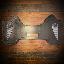 Load image into Gallery viewer, Heat Shield, White Skull Warbonnet, Black - Fits Indian Chief, Chieftain, Springfield, Vintage and Roadmaster