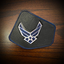 Load image into Gallery viewer, Leather Frame Emblem for the Indian Scout - Air Force