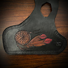 Load image into Gallery viewer, Heat Shield for Indian Scout Motorcycles, Dreamcatcher in the Wind, Black