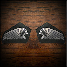 Load image into Gallery viewer, Leather Frame Emblem for the Indian Chief - Custom Art