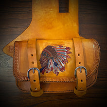 Load image into Gallery viewer, Heat Shield - Custom Art, with Pouch, Fits Indian Chief, Chieftain, Springfield, and Roadmaster