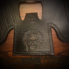 Load image into Gallery viewer, Heat Shield for Indian Scout motorcycle with 1920/Tractor Seat - Custom Art - Black
