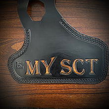 Load image into Gallery viewer, Heat Shield, with Tan Pouch, for Indian Scout motorcycle - Custom art