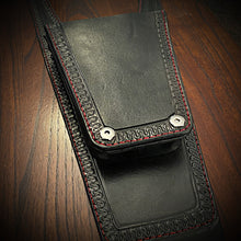 Load image into Gallery viewer, Tank Bib - Fits Indian Challenger and Pursuit, w/ Pouch - Custom Art, Black