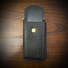 Load image into Gallery viewer, Cross Body Convertible Wallet Embossed Python (ships now) Clearance Sale