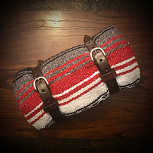 Load image into Gallery viewer, Bedroll for Motorcycles - Just the Straps With or Without a Blanket, Brown (Ships Now)