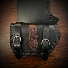 Load image into Gallery viewer, Heat shield for Harley Davidson, Two Pouches - Custom Art, Black