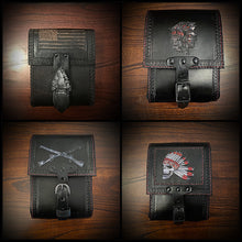 Load image into Gallery viewer, Sissy Bar Bag - Custom Art, Black