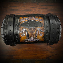 Load image into Gallery viewer, Bedroll for Motorcycles - Generation 2 Custom Art, Black