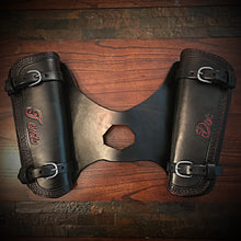 Load image into Gallery viewer, Heat Shield with 2 pouches for Indian Scout Motorcycle - Custom Art, Black