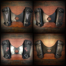 Load image into Gallery viewer, Heat Shield with 2 pouches for Indian Scout Motorcycle - Custom Art, Black