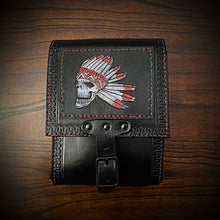 Load image into Gallery viewer, Sissy Bar Bag - Custom Art, Black