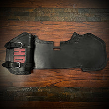 Load image into Gallery viewer, Heat shield for Harley Davidson, with pouch, Black, Custom Art
