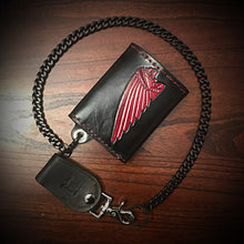 Load image into Gallery viewer, Trifold Wallet - Skull Warbonnet