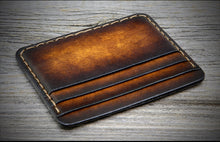 Load image into Gallery viewer, Four Front Pocket Minimalist Wallet, Custom Two Tone Color