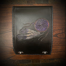 Load image into Gallery viewer, Motorcycle Luggage Rack Bag Custom Art Black or Brown